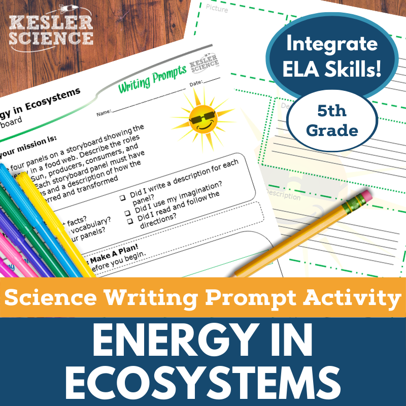 Writing Prompts - Energy in Ecosystems - 5th Gr