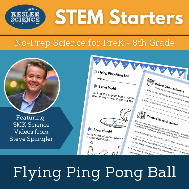 STEM Starters - Flying Ping Pong Ball - Easy PreK-8