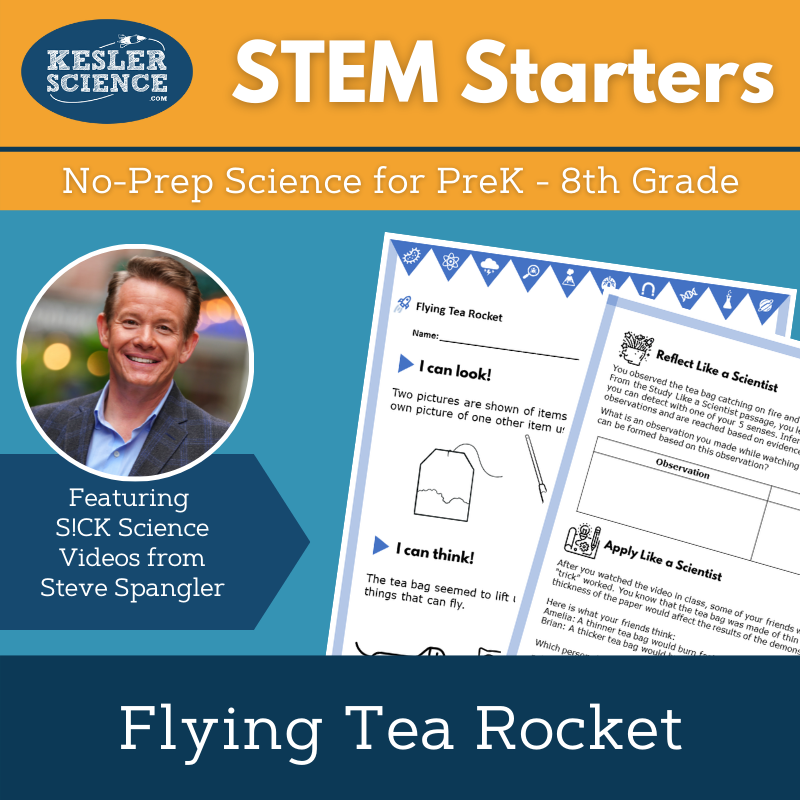 STEM Starters - Flying Tea Rocket - No-Prep PreK-8