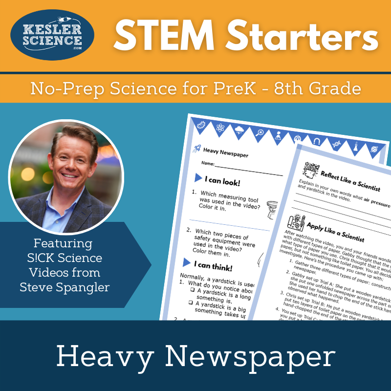 STEM Starters - Heavy Newspaper - No-Prep PreK-8