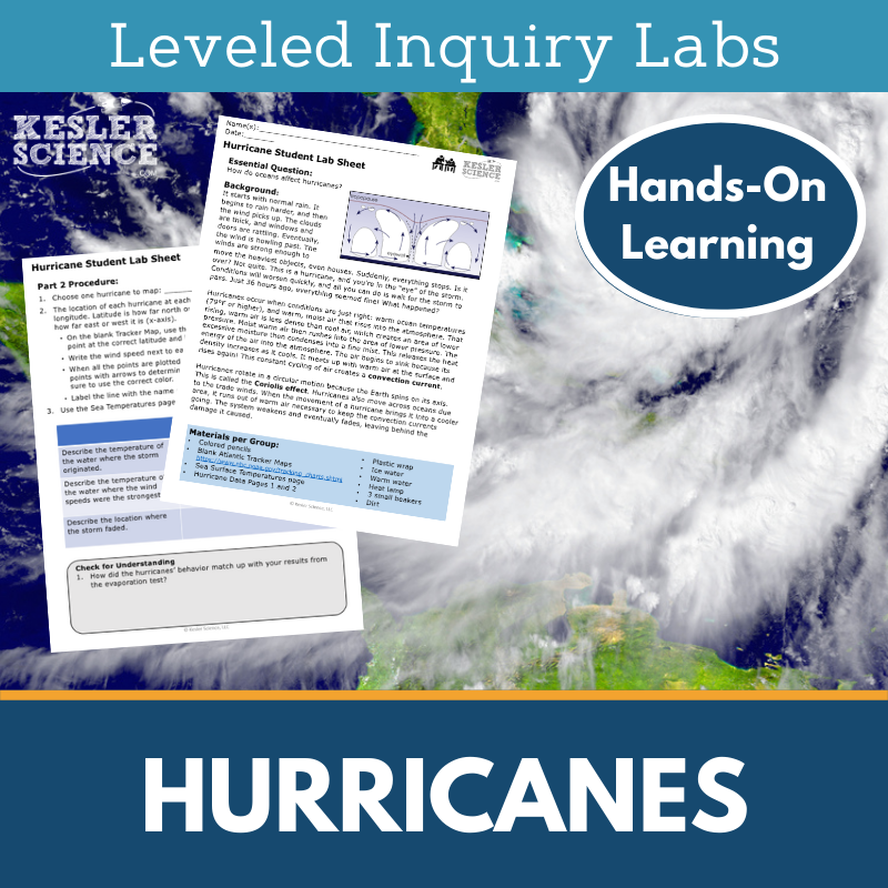 Hurricanes Inquiry Lab - MS 6-8 Science TEKS