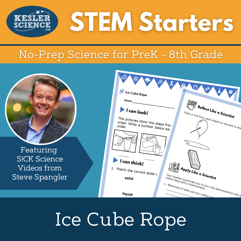 STEM Starters - Ice Cube Rope - No-Prep PreK-8
