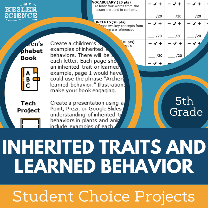 Inherited Traits & Learned Behaviors - Student Choice Projects - 5th Grade