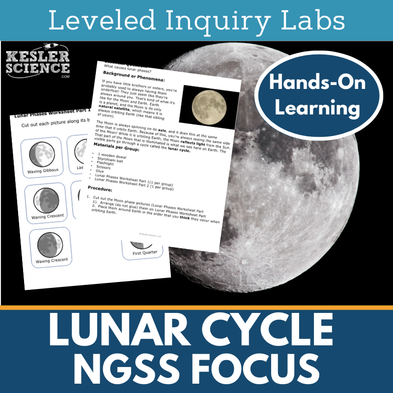 Lunar Cycle 2 Inquiry Lab - MS NGSS ESS1-1