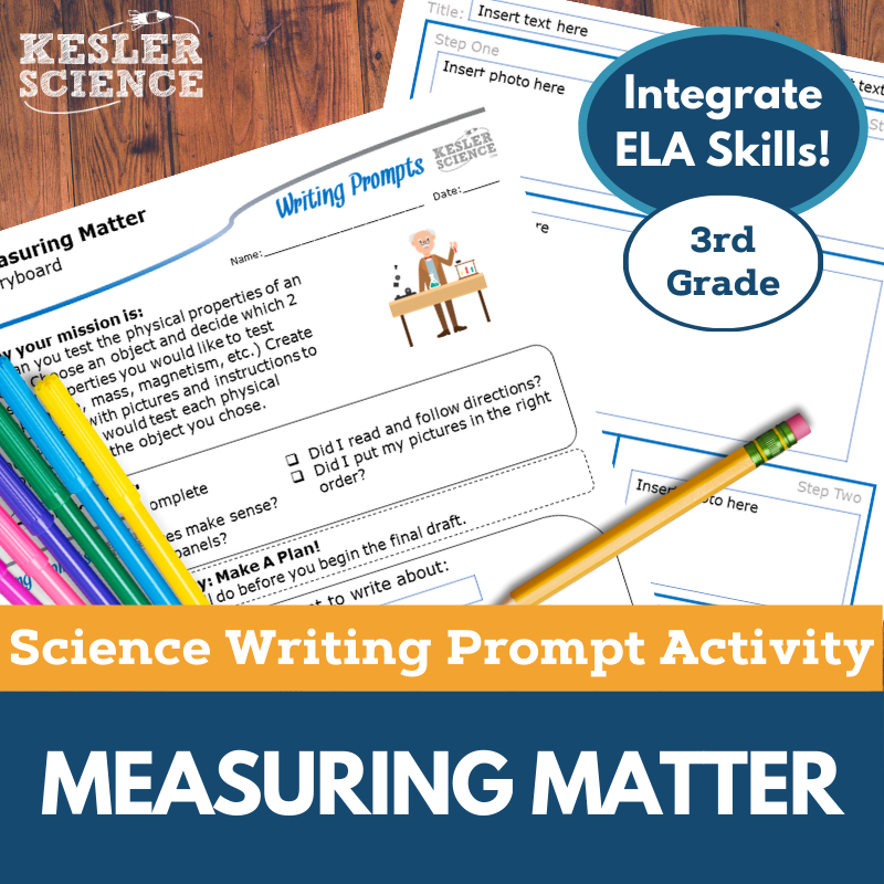 Writing Prompts - Measuring Matter - 3rd Gr