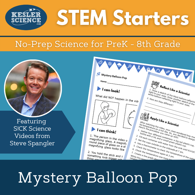 STEM Starters - Mystery Balloon Pop - Easy PreK-8