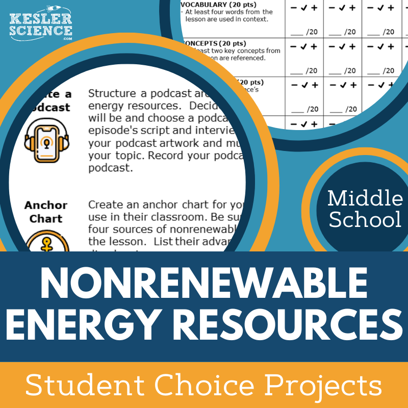 Nonrenewable Energy Resources - Student Choice Projects - MS