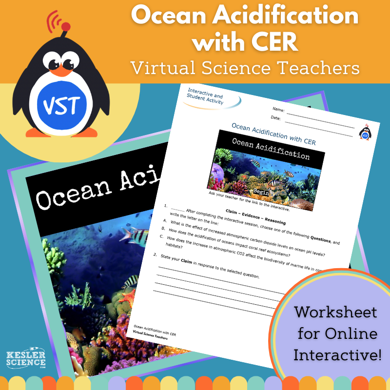Ocean Acidification Worksheet with CER - VST