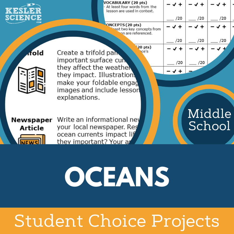 Oceans - Student Choice Projects - MS
