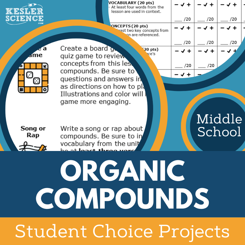 Organic Compounds - Student Choice Projects - MS