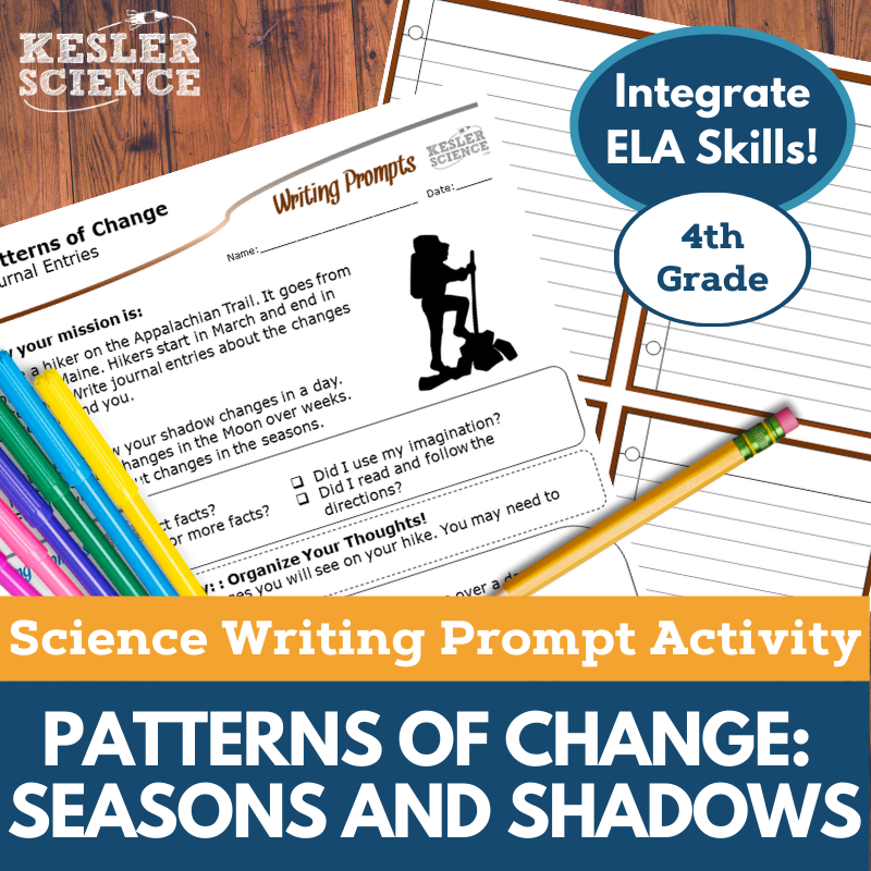 Writing Prompts - Patterns of Change Seasons & Shadows - 4th Gr