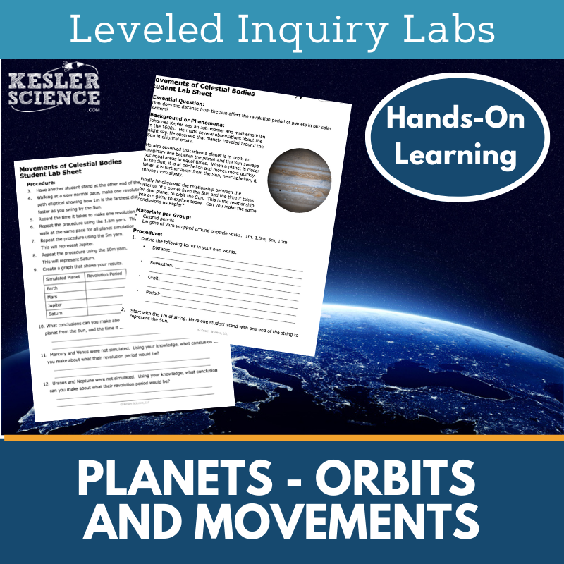 Planets Inquiry Lab - Objects in Space - MS 6-8 Science TEKS