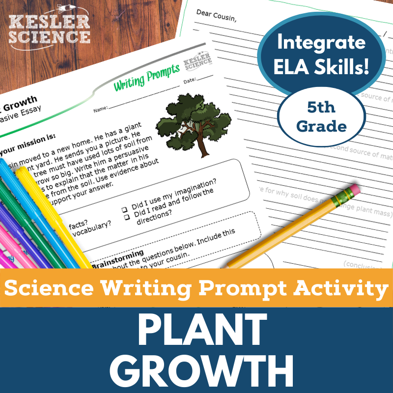Writing Prompts - Plant Growth - 5th Gr NGSS