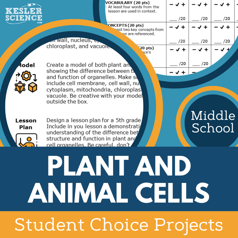 Plant & Animal Cells - Student Choice Projects - MS