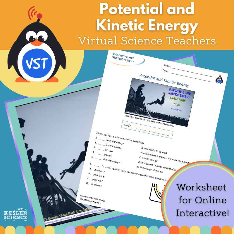 Potential & Kinetic Energy Worksheet - VST