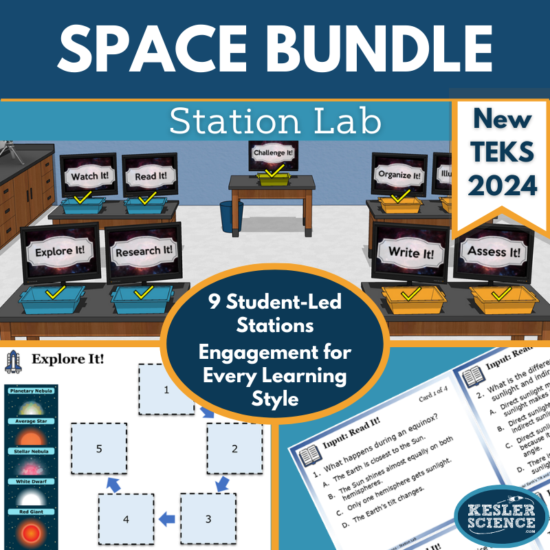 2021 TEKS Station Labs Bundle - Space Gr 6-8