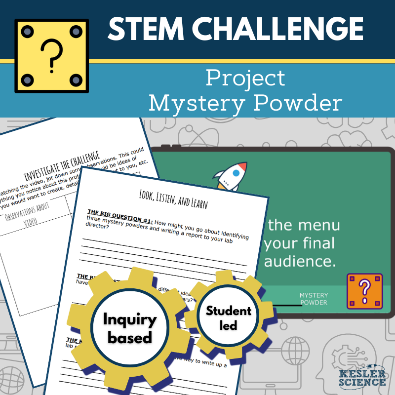 STEM Challenge - Project Mystery Powder - Use Reactions to Identify Substances
