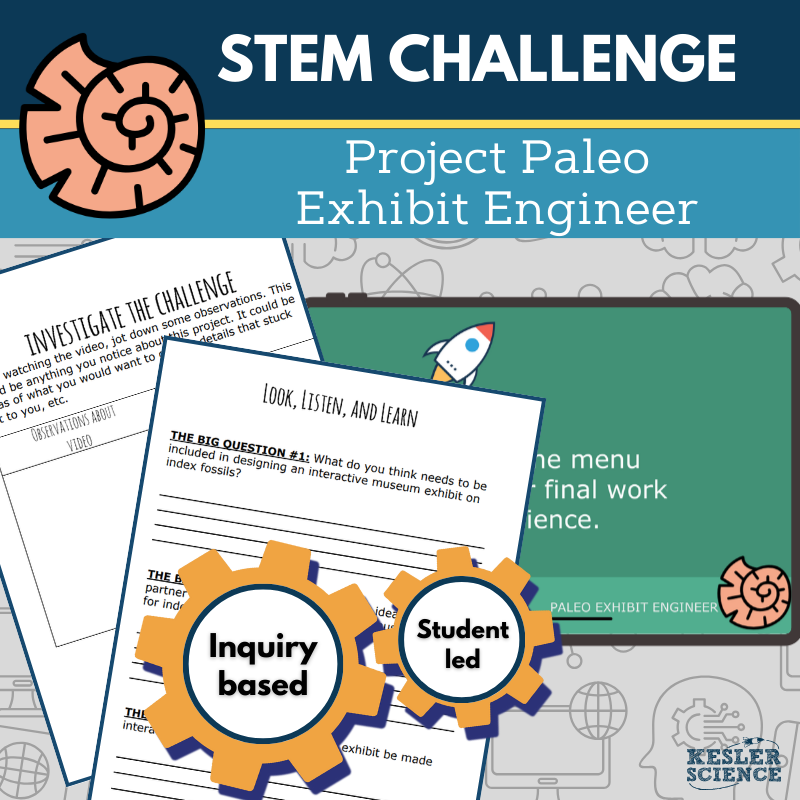 STEM Challenge - Project Paleo Exhibit Engineer - Display Index Fossils