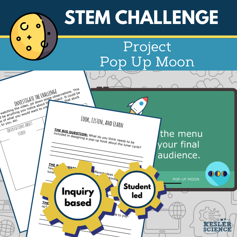 STEM Challenge - Project Pop-up Moon - Paper Engineering the Lunar Cycle
