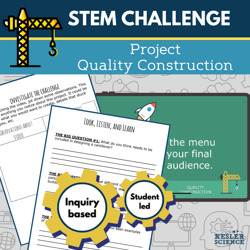 STEM Challenge - Project Quality Construction - Build a Cantilever Crane