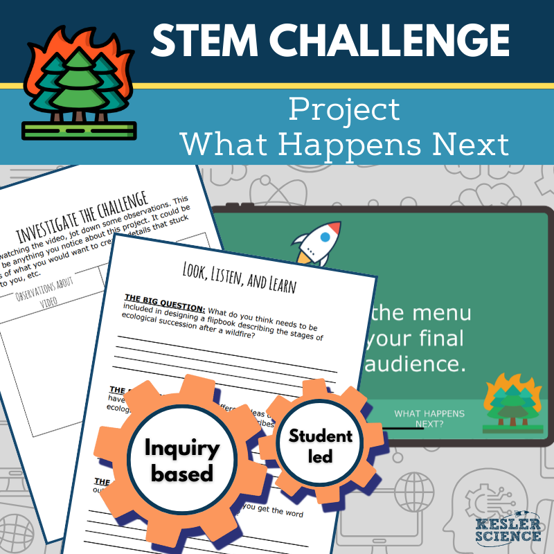 STEM Challenge - Project What Happens Next - Create a Succession Flipbook