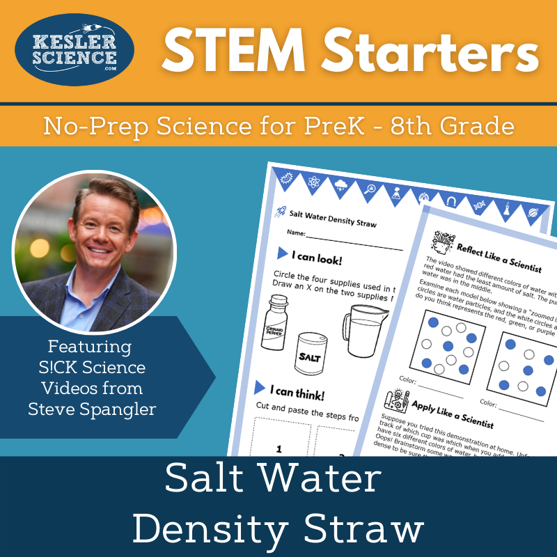 STEM Starters - Salt Water Density Straw - Easy PreK-8