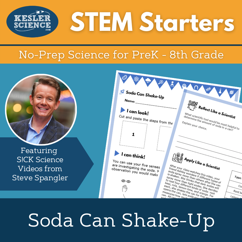 STEM Starters - Soda Can Shake Up - Easy PreK-8