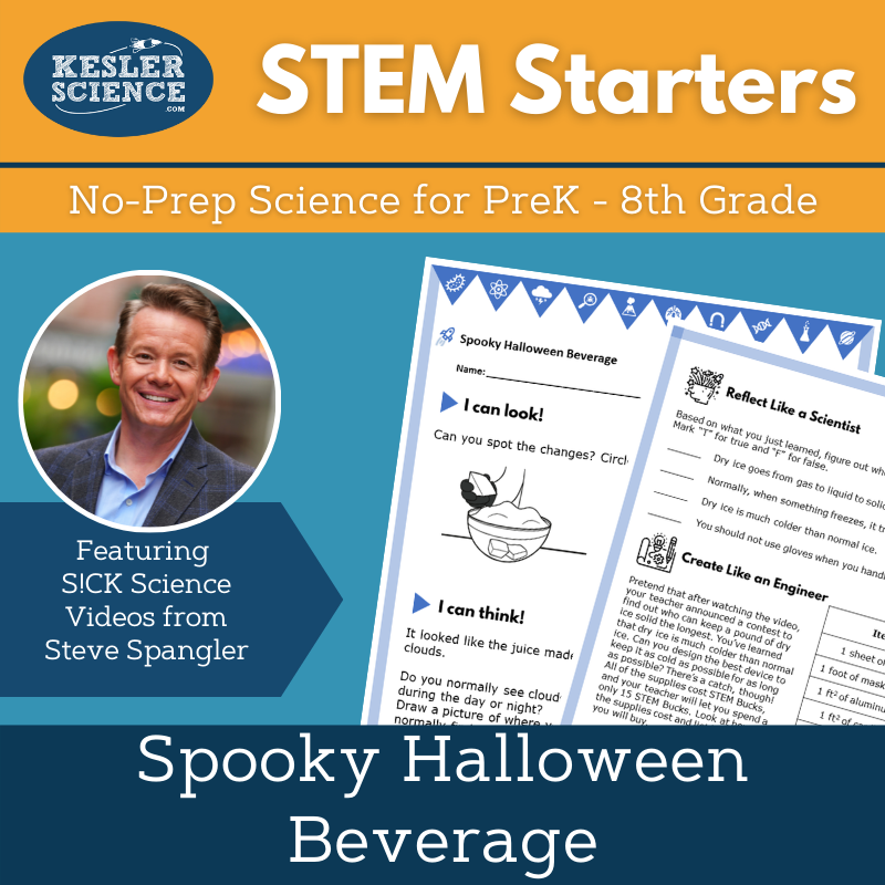 STEM Starters - Spooky Halloween Beverage - No-Prep PreK-8