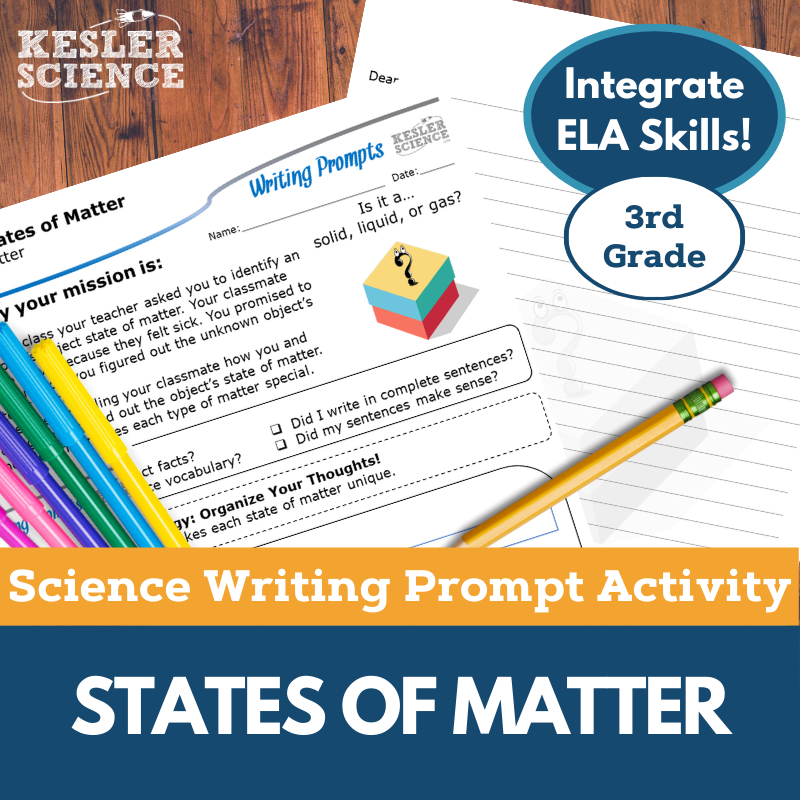 Writing Prompts - States of Matter - 3rd Gr
