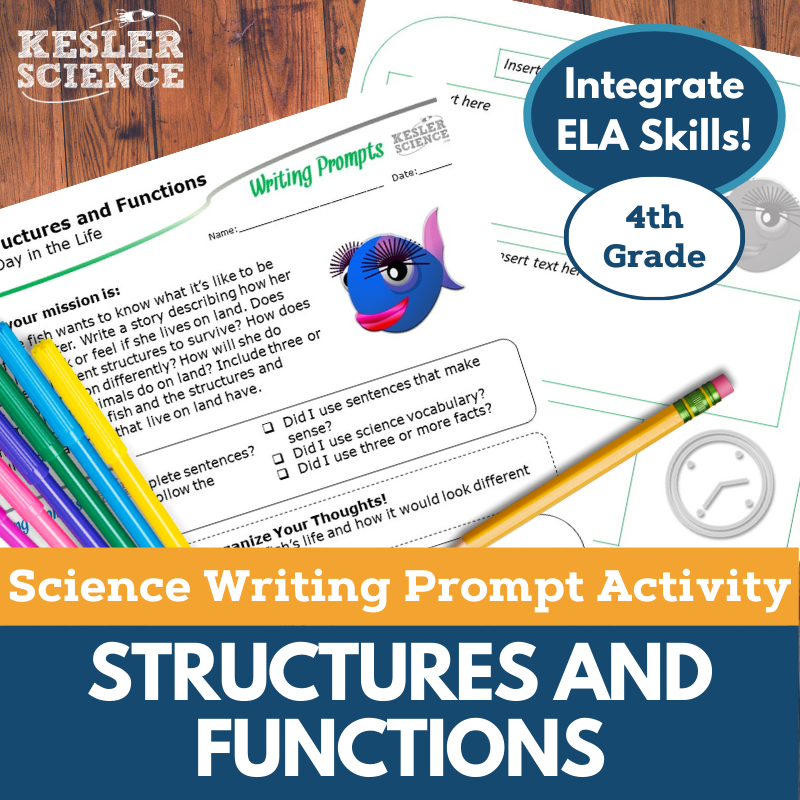 Writing Prompts - Structures & Functions - 4th Gr