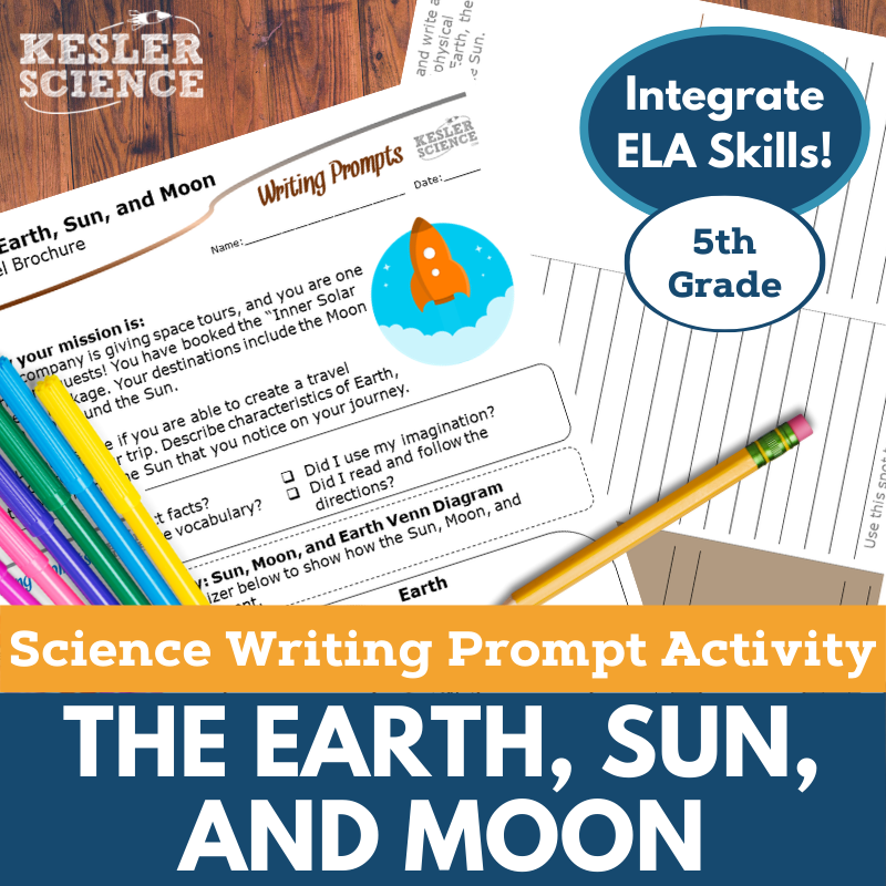Writing Prompts - Earth, Sun, & Moon - 5th Gr