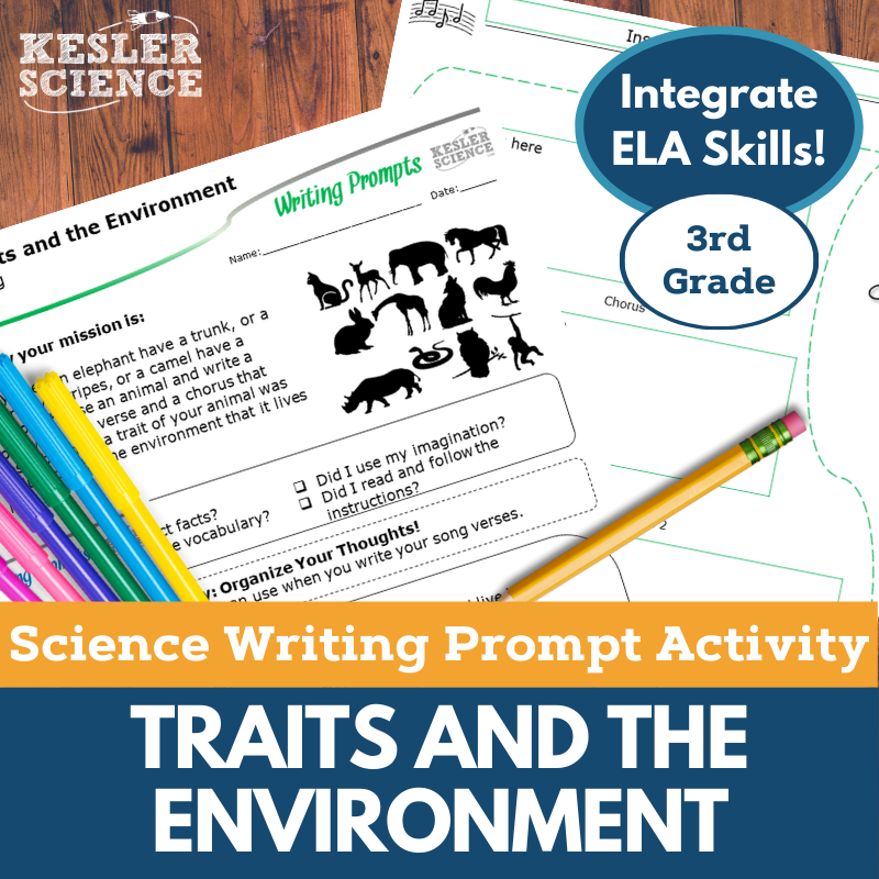 Writing Prompts - Traits & the Environment - 3rd Gr NGSS