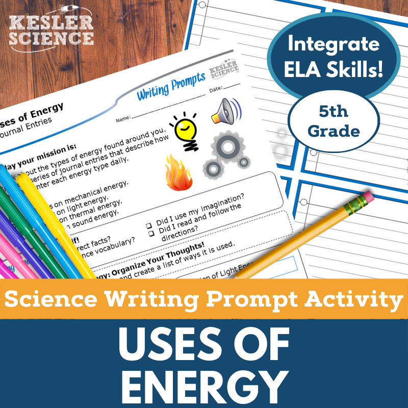 Writing Prompts - Uses of Energy - 5th Gr