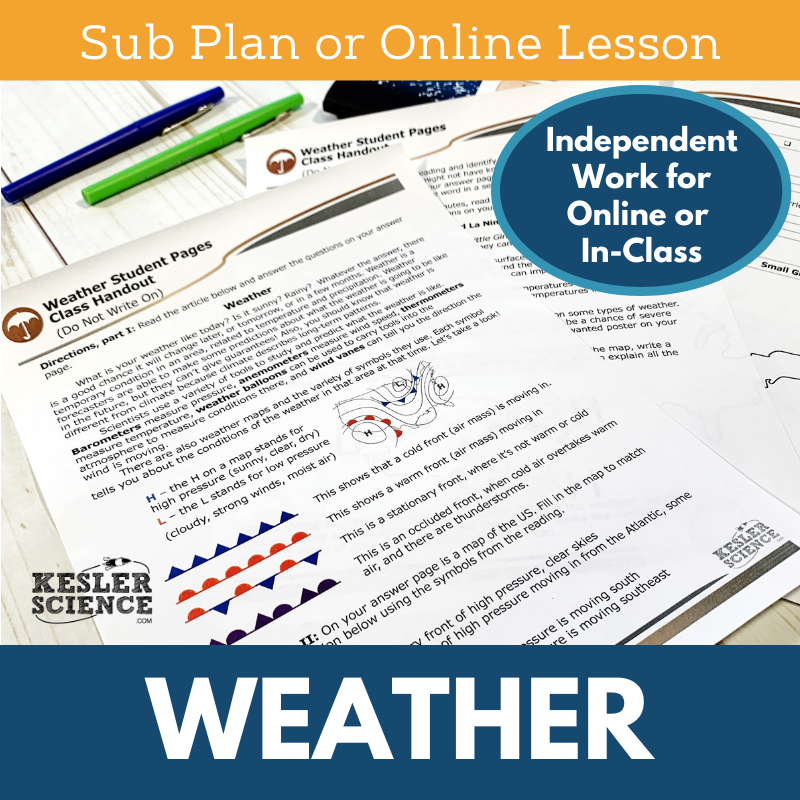 MS 6th 7th 8th - Weather - Sub Plans