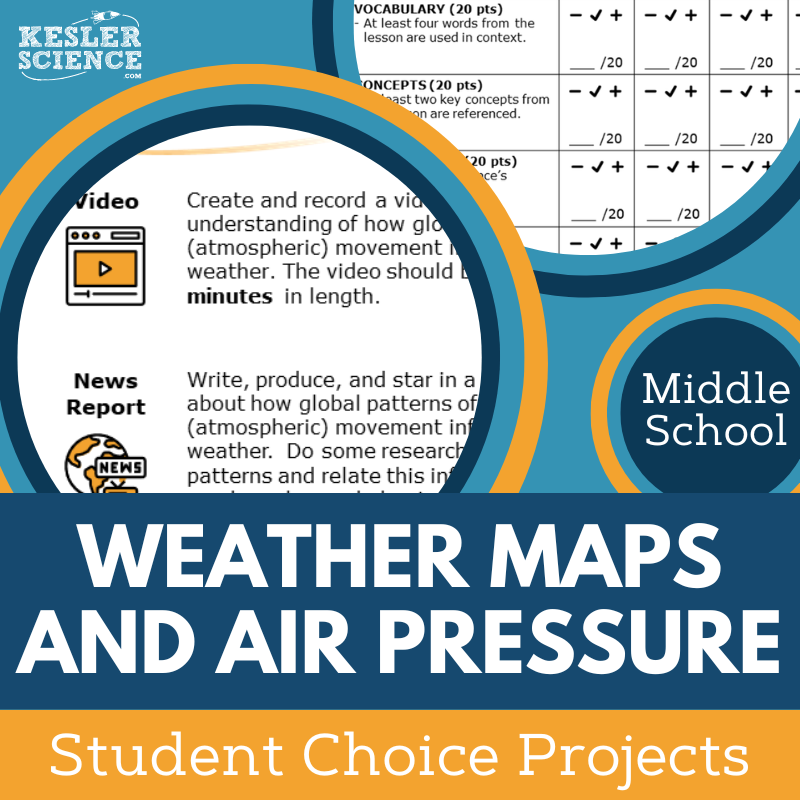 Weather Maps & Air Pressure - Student Choice Projects - MS