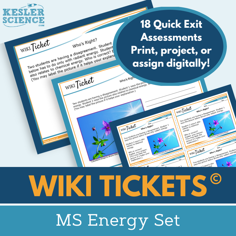 MS Energy Set - Exit Tickets