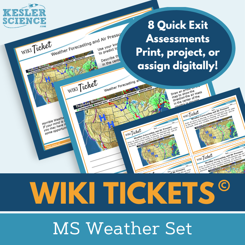 MS Weather Set - Exit Tickets
