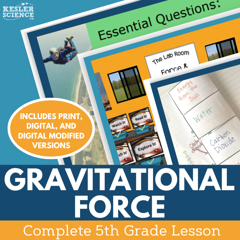 Gravitational Force - Complete Lesson Plan - 5th Grade
