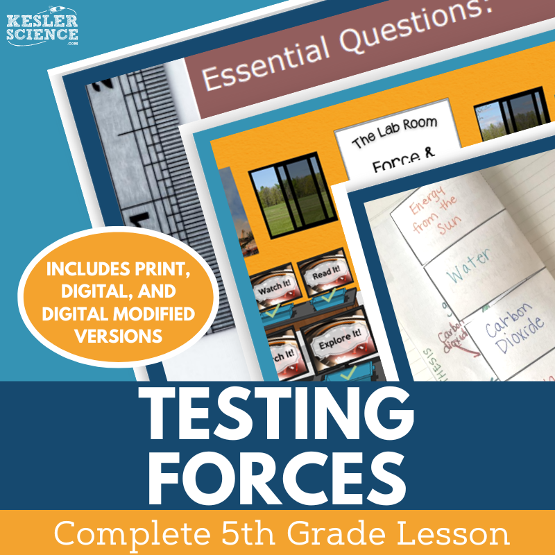 Testing Forces - Complete Lesson Plan - 5th Grade