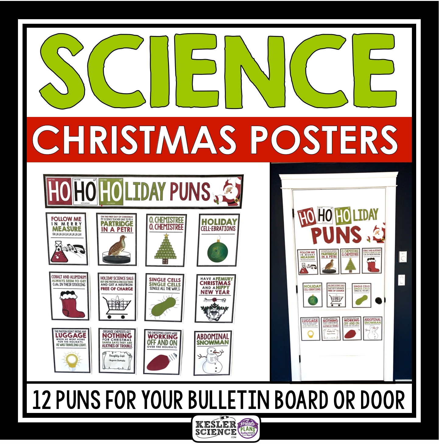 Science Christmas/Winter Season Posters
