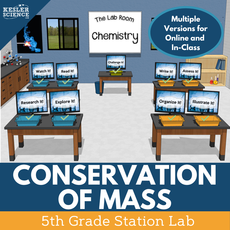Conservation of Mass - Student-Led Station Lab - 5th Grade