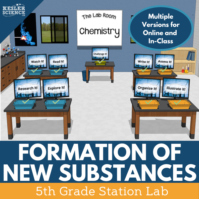 Formation of New Substances - Student-Led Station Lab - 5th Grade