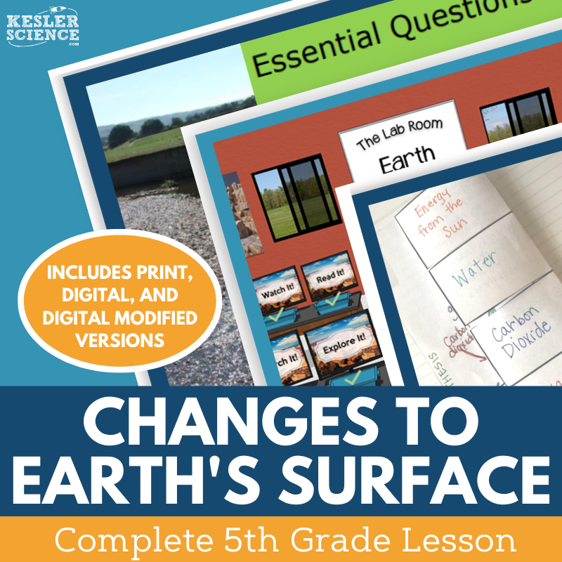 Changes to Earth's Surface - Complete Lesson Plan - 5th Grade