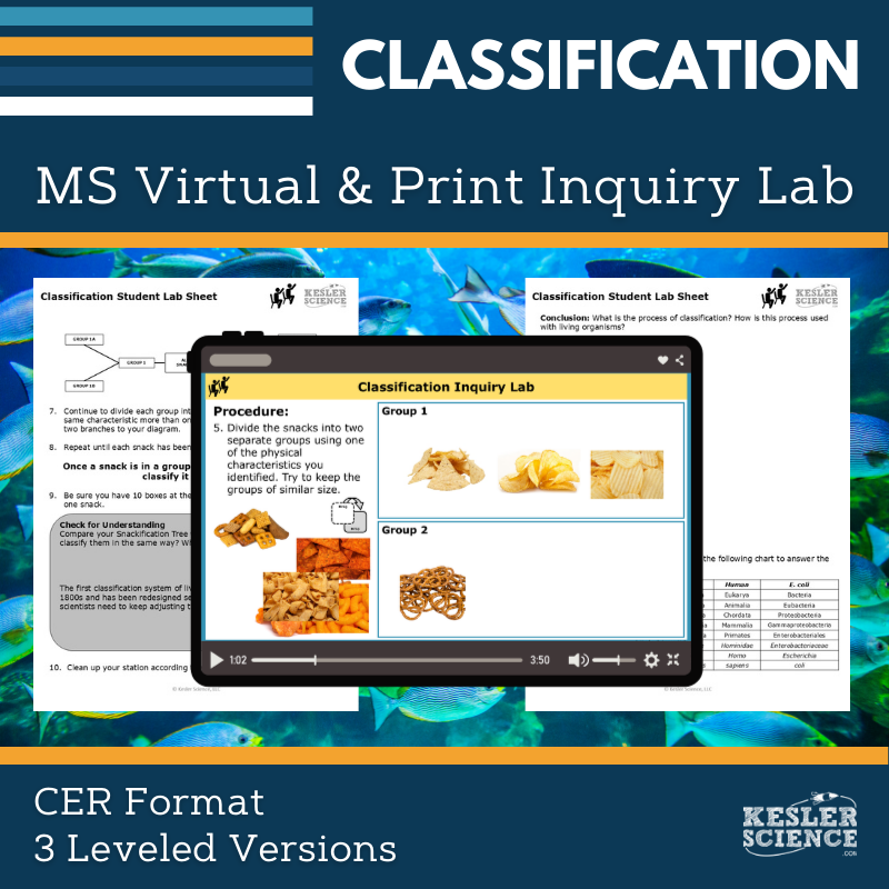 Classification Digital Inquiry Lab - MS 6-8