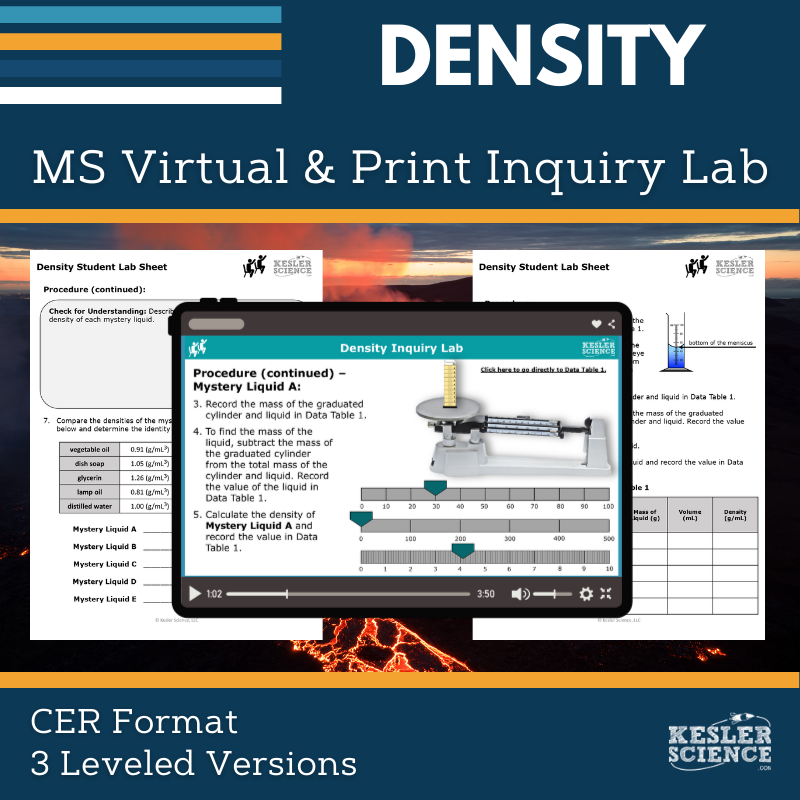 Density Digital Inquiry Lab - MS 6-8