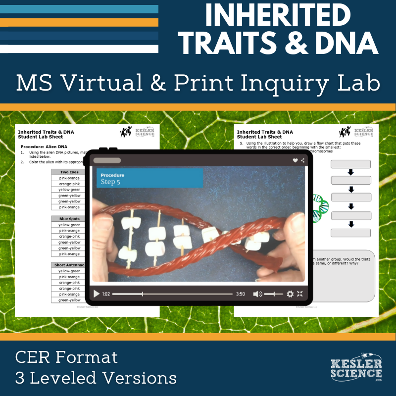 Inherited Traits & DNA Digital Inquiry Lab - MS 6-8