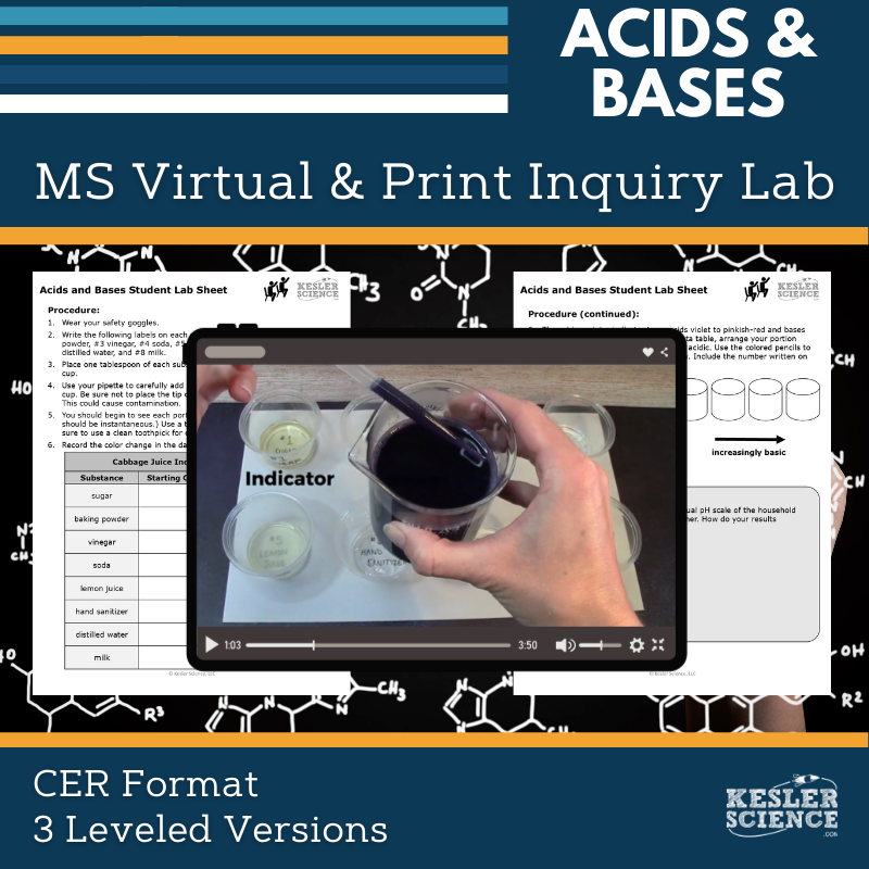 Acids & Bases Digital Inquiry Lab - MS 6-8