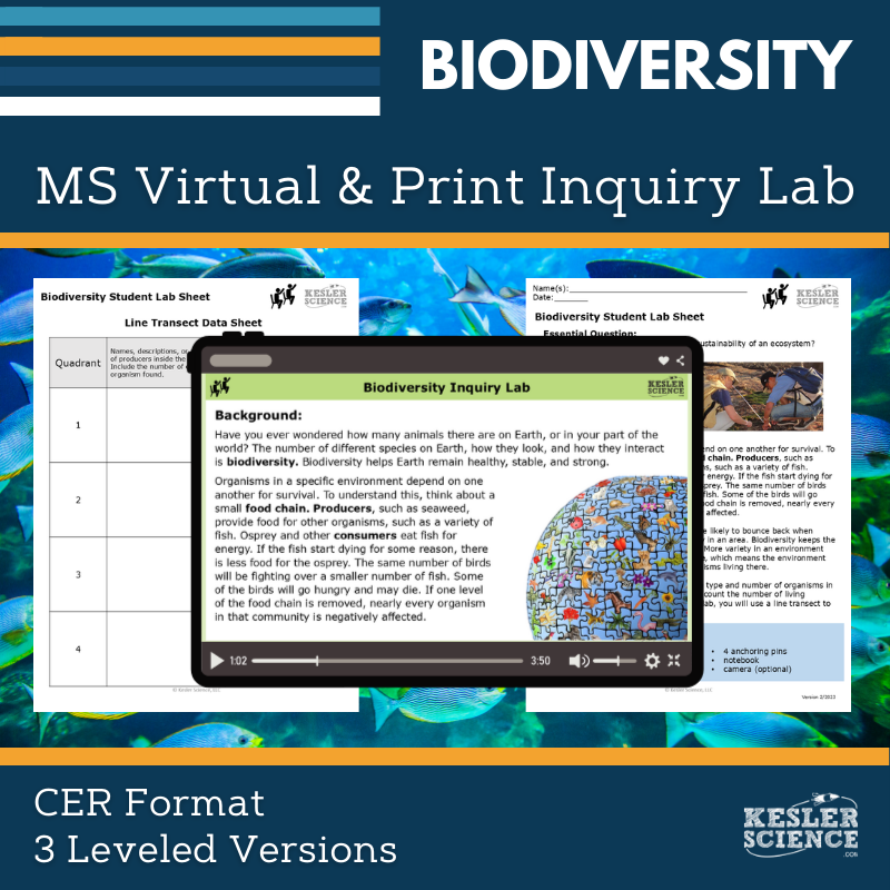Biodiversity Digital Inquiry Lab - MS 6-8
