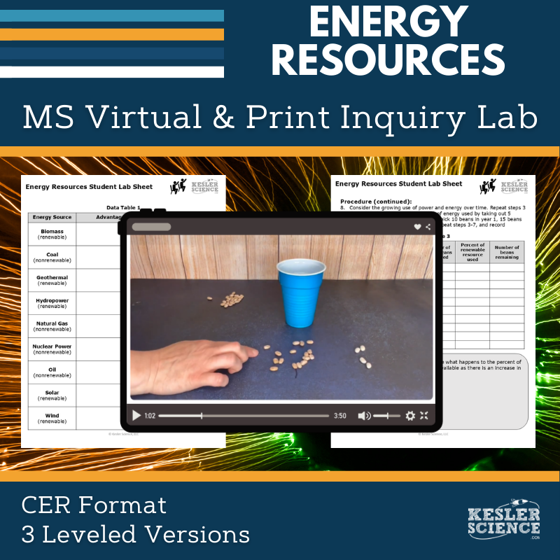 Energy Resources Digital Inquiry Lab - MS 6-8