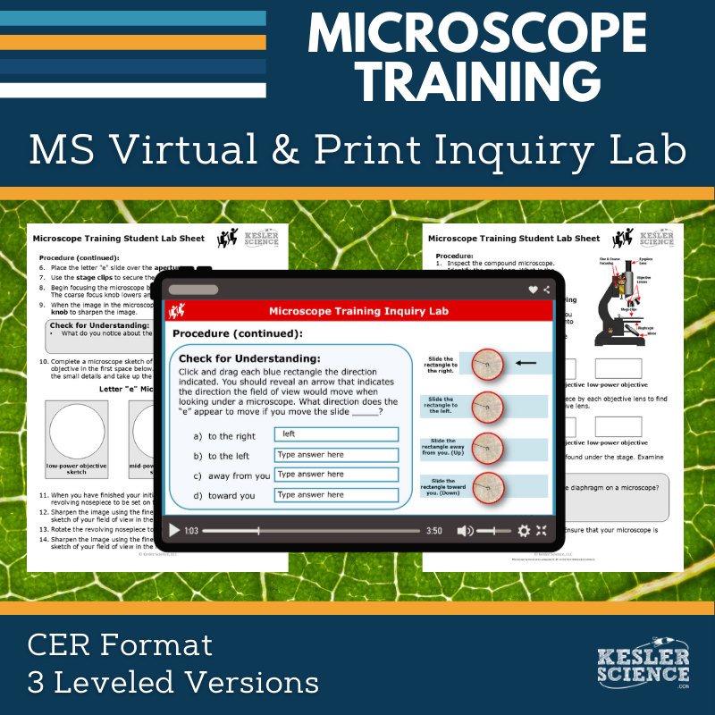 Microscope Training Digital Inquiry Lab - MS 6-8